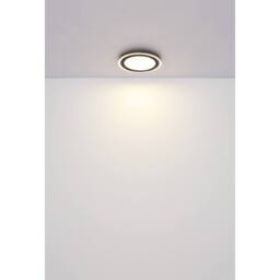 Netlighting Davies Square Semi Flush Ceiling Light Matt Black LED 4000K - thumbnail 6