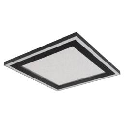 Netlighting Davies Square Semi Flush Ceiling Light Matt Black LED 4000K - thumbnail 2