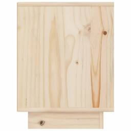 Berkfield Home Bedside Cabinets 2 pcs 40x30x40 cm Solid Wood Pine in Light Brown - Size: 40 x 30 x 40 cm - thumbnail 6