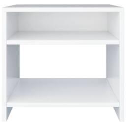 Berkfield Home Bedside Cabinet White 40x30x40 cm Engineered Wood - Size: 40 x 30 x 40 cm - thumbnail 4