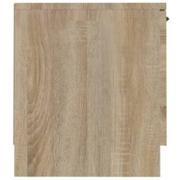 Berkfield Home TV Cabinet Sonoma Oak 140x35x40 cm Engineered Wood in Brown - Size: 140 x 35 x 40 cm - thumbnail 6