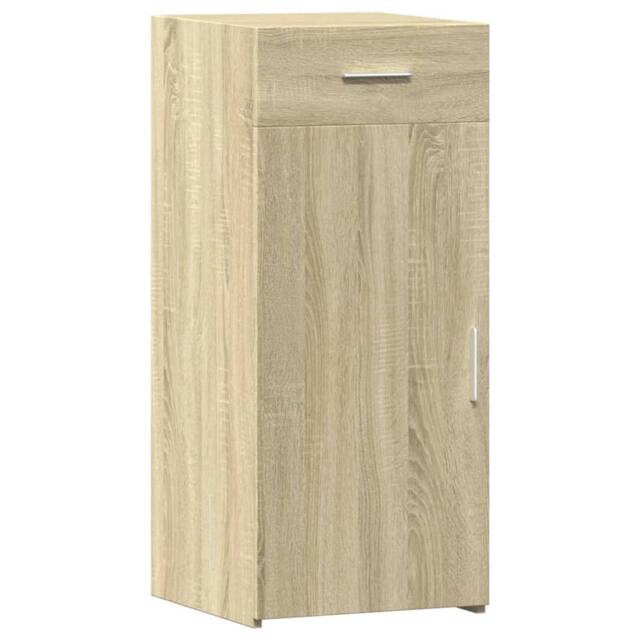 Berkfield Home Sideboard Sonoma Oak 40x42.5x93 cm Engineered Wood in Light Tan - image 1