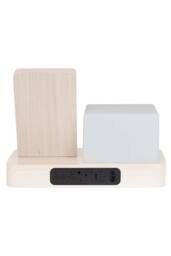 PRESENT TIME Karlsson Alarm Clock Retro W. Night LED - White Wash Veneer - thumbnail 3