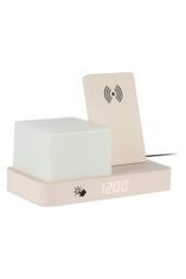 PRESENT TIME Karlsson Alarm Clock Retro W. Night LED - White Wash Veneer - thumbnail 4