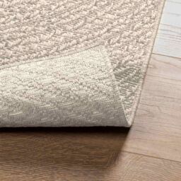 Berkfield Home Rug ZIZUR Cream 140x200 cm Jute Look Indoor & Outdoor - Size: Medium - thumbnail 7