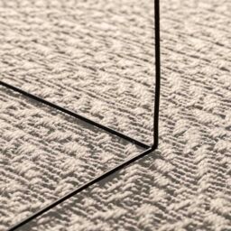 Berkfield Home Rug ZIZUR Cream 140x200 cm Jute Look Indoor & Outdoor - Size: Medium - thumbnail 4