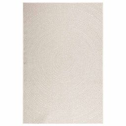 Berkfield Home Rug ZIZUR Cream 140x200 cm Jute Look Indoor & Outdoor - Size: Medium - thumbnail 3