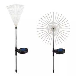 FLAVORA 4PCS Solar Lights Outdoor LED Solar Powered Firework Light Lamp in Black - thumbnail 2
