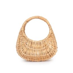 Red Hamper Wicker Shopping Basket Gondola Basket Small in Brown - thumbnail 3