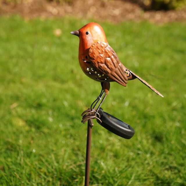 Country Living Robin Solar Stake in Brown - image 1