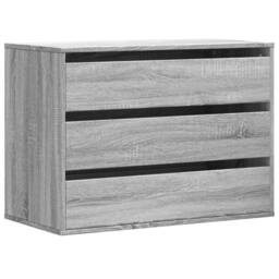 Berkfield Home Classic Corner Chest of Drawers Grey Sonoma 80x41x58 cm Engineere - Size: 80 x 41 x 58 cm - thumbnail 3
