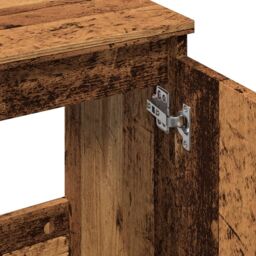Berkfield Home Sink Cabinet Old Wood 58x33x60 cm Engineered Wood in Brown - Size: 58 x 33 x 60 cm - thumbnail 8