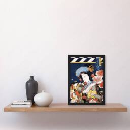 Artery8 Portrait of Actress Japanese Vintage Framed Wall Art Print Kunichika - Size: A4 - thumbnail 4
