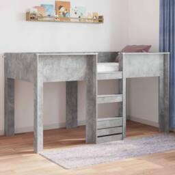 Berkfield Home Bunk Bed for Kids Concrete Grey 80 x 200 cm Engineered wood