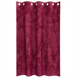 Berkfield Home Velvet Curtains 2 pcs with Eyelets Wine Red 175x140 cm - thumbnail 3