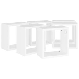 Berkfield Home Wall Cube Shelves 6 pcs White 30x15x30 cm - Size: 30 x 15 x 30 cm - thumbnail 6