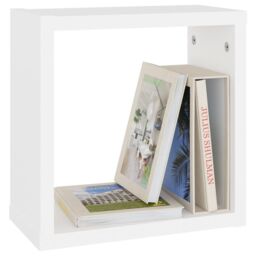 Berkfield Home Wall Cube Shelves 6 pcs White 30x15x30 cm - Size: 30 x 15 x 30 cm - thumbnail 4