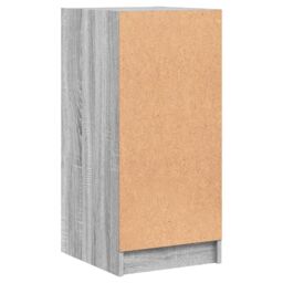 Berkfield Home Side Cabinet with Glass Doors Grey Sonoma 35x37x75.5 cm - thumbnail 8