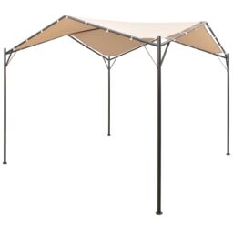 Berkfield Home Gazebo Pavilion Tent Canopy 4x4 m Steel Beige