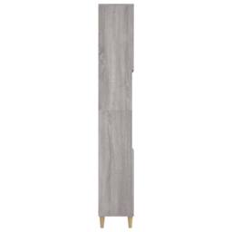 Berkfield Home Bathroom Cabinet Grey Sonoma 30x30x190 cm Engineered Wood - Size: 30 x 30 x 190 cm - thumbnail 8