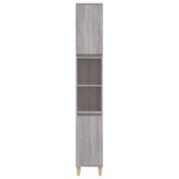 Berkfield Home Bathroom Cabinet Grey Sonoma 30x30x190 cm Engineered Wood - Size: 30 x 30 x 190 cm - thumbnail 6