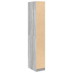 Berkfield Home Wardrobe Grey Sonoma 30x50x200 cm Engineered Wood - Size: 30 x 50 x 200 cm - thumbnail 6