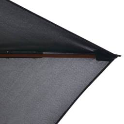 Berkfield Home Outdoor Parasol with Wooden Pole 200x300 cm Anthracite in Black - thumbnail 5