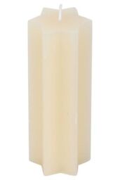 KDMD Cream Starry Night Star Shaped Taper Candle in White - thumbnail 2