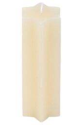 KDMD Cream Starry Night Star Shaped Taper Candle in White - thumbnail 3