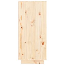 Berkfield Home Shoe Cabinet 60x35x80 cm Solid Wood Pine in Brown - Size: 60 x 35 x 80 cm - thumbnail 6