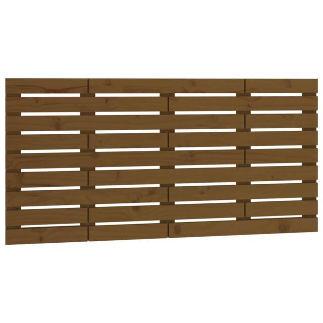 Berkfield Home Wall Headboard Honey Brown 146x3x63 cm Solid Wood Pine - Size: 146 x 3 x 63 cm - image 1