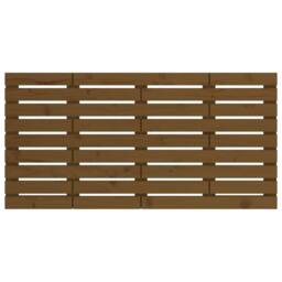 Berkfield Home Wall Headboard Honey Brown 146x3x63 cm Solid Wood Pine - Size: 146 x 3 x 63 cm - thumbnail 4