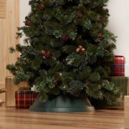 Pelle & Sol Manual Christmas Tree Stand with 0.5-Gallon Water Reservoir - Grey - thumbnail 2