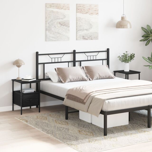 Berkfield Home Bedside Cabinets 2 pcs Black Oak 34x36x50 cm Engineered Wood - Size: 34 x 36 x 50 cm - image 1
