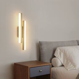 COMELY Indoor Wall Lights, 16W Wall Lights Modern for Living Room, 40cm in Gold - thumbnail 8