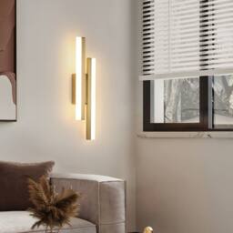 COMELY Indoor Wall Lights, 16W Wall Lights Modern for Living Room, 40cm in Gold - thumbnail 7