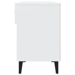 Berkfield Home Shoe Cabinet White 102x35x55 cm Engineered Wood - Size: 102 x 35 x 55 cm - thumbnail 8