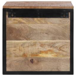 Berkfield Home Bedside Cabinet 40x35x40 cm Solid Wood Mango in Brown - Size: 40 x 35 x 40 cm - thumbnail 6