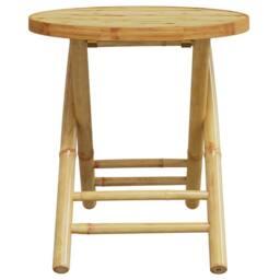 Berkfield Home 3 Piece Bistro Set Bamboo in Brown - thumbnail 6