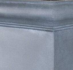 Primrose H47cm Blenheim Lead Effect Cube Planter - By Terra Pot in Grey - thumbnail 4