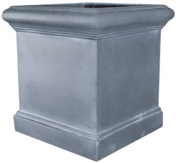 Primrose H47cm Blenheim Lead Effect Cube Planter - By Terra Pot in Grey - thumbnail 2