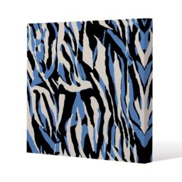 Benjamin Tate Design Abstract zebra skin (Canvas Print) / 46 x 46 x 4cm in Natural - Size: 46 x 46 x 4 cm - thumbnail 1