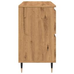 Berkfield Home Bathroom Cabinet Artisan Oak 80x33x60 cm Engineered Wood in Brown - Size: 80 x 33 x 60 cm - thumbnail 5