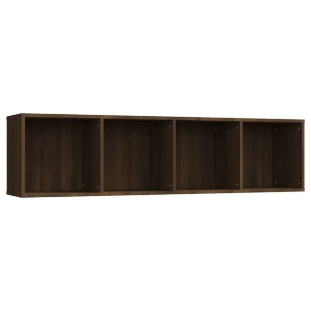 Berkfield Home Book Cabinet/TV Cabinet Brown Oak 143x30x36cm Engineered Wood - Size: 143 x 30 x 36 cm - image 1