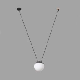 Netlighting Mine 1 Light Ceiling Pendant Wood Dark Grey E27 - thumbnail 2