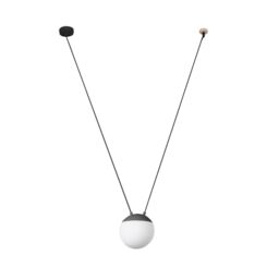 Netlighting Mine 1 Light Ceiling Pendant Wood Dark Grey E27