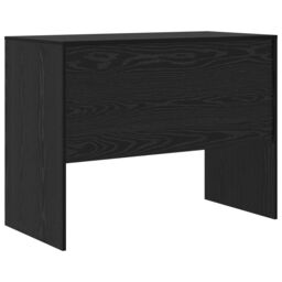 Berkfield Home Writing Desk Black oak Engineered wood 100 x 50 x 76 cm Durable - thumbnail 6