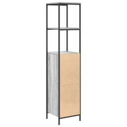 Berkfield Home Durable Bathroom Cabinet with Shelves Grey Sonoma 36x35x165 cm - Size: 36 x 35 x 165 cm - thumbnail 8