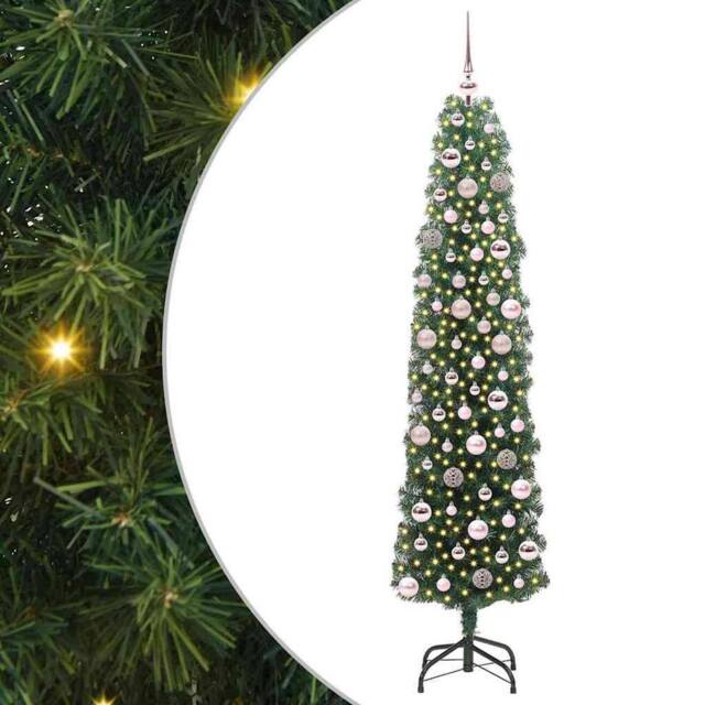 Berkfield Home Artificial Christmas Tree with 300 LEDs with Stand Green 180 cm - image 1