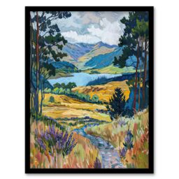 Artery8 Loch Lomond Scottish Landscape Nature Lover Framed Art Print - Size: A4 - thumbnail 1